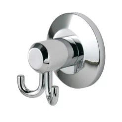 Polished Chrome Tempo Double Robe Hooks