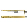 20 X 203mm PVD Satin Brass Lever Action Flush Bolt - Square | ZAS03PVDSB