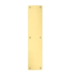 75x475mm PVD Satin Brass Rounded Finger Plate | ZAS32RC-PVDSB