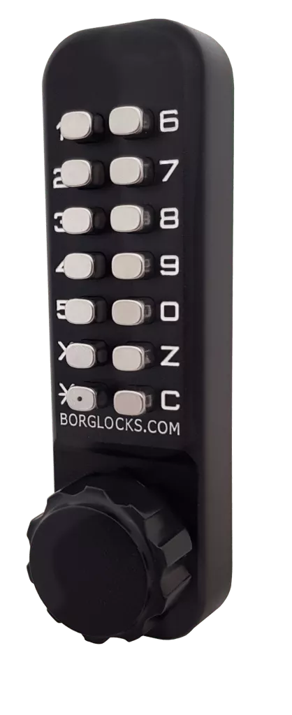 Borg 2601 Marine Grade Black Digital Lock With Knob, Inside Paddle & Optional Holdback 6 Borg 2601 Marine Grade Black Digital Lock With Knob, Inside Paddle & Optional Holdback - Image 4