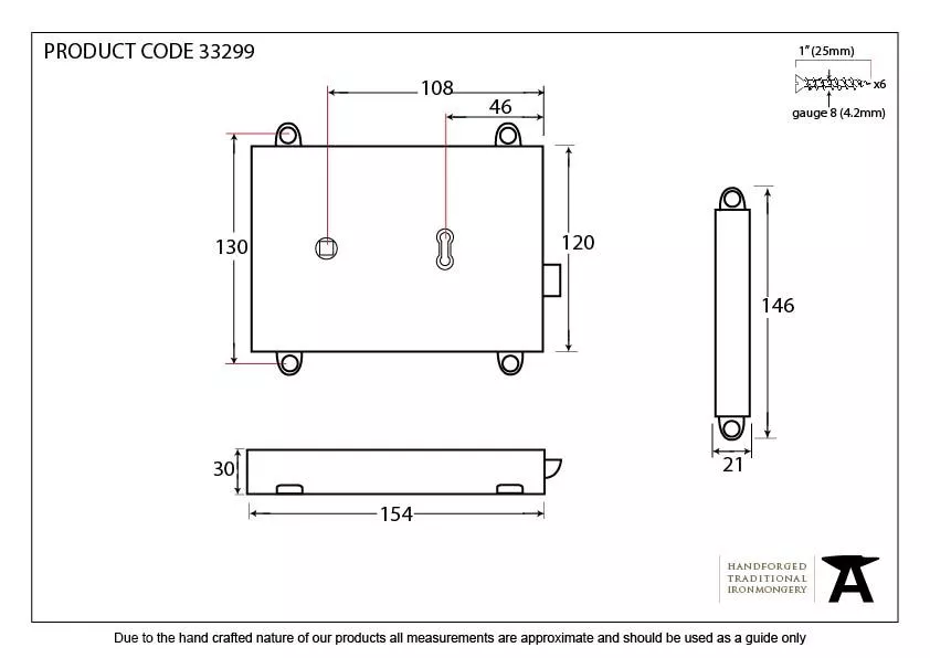 From The Anvil Rim Lock & Cast Black Iron Cover | 33299 6 From The Anvil Rim Lock & Cast Black Iron Cover | 33299 - Image 4