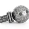 Pair From The Anvil Pewter Beaten Ball Curtain Finial | 33397 -Ironmongery Experts Shop 33397 2.jpg.mst