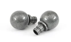 Pair From The Anvil Pewter Ball Curtain Finial | 33734