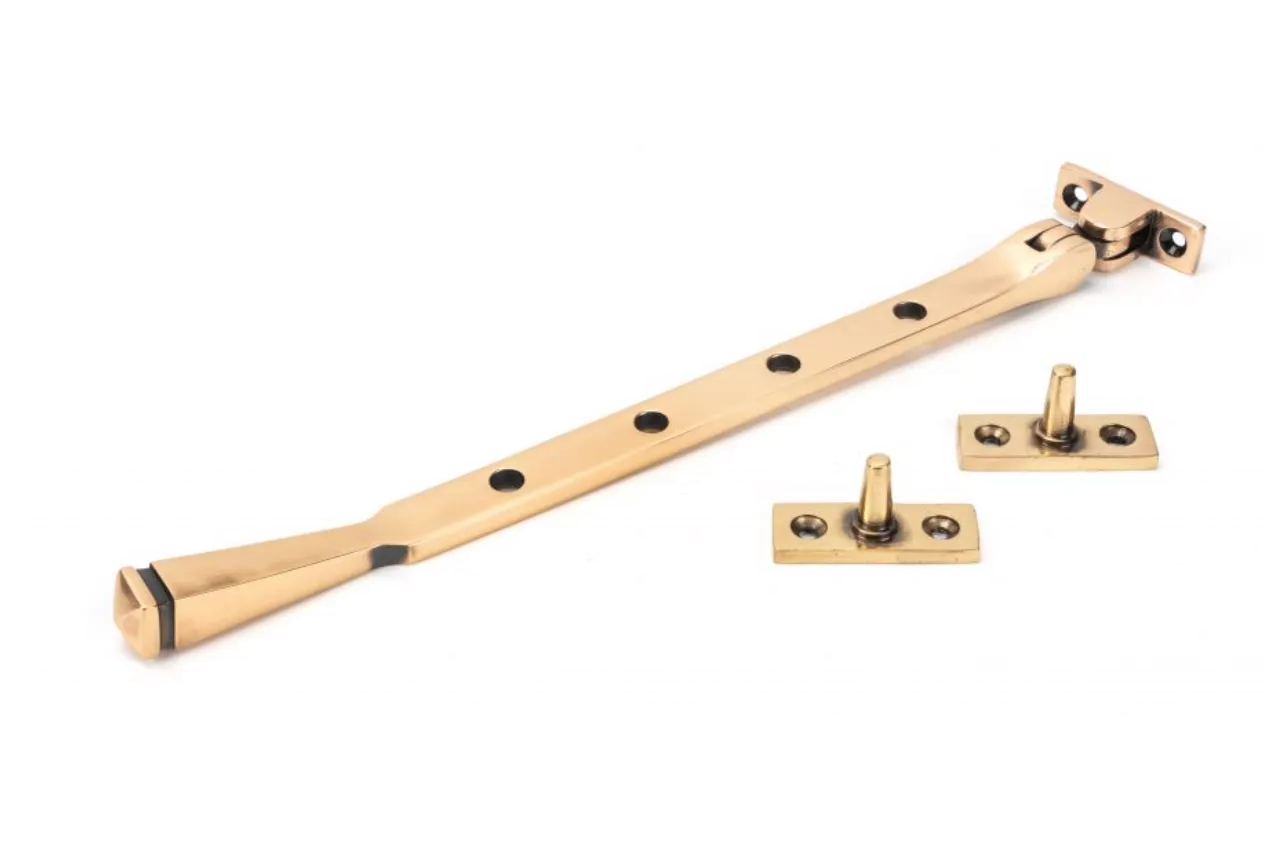 From The Anvil (10"") Polished Bronze Avon Casement Window Stay | 45927 3 From The Anvil (10"") Polished Bronze Avon Casement Window Stay | 45927