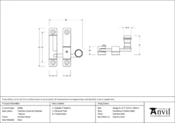 From The Anvil Polished Nickel Prestbury Quadrant Fastener - Narrow | 45988 -Ironmongery Experts Shop 45988 drawing.jpg.mst
