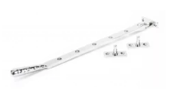 Anvil (12"") Polished Chrome Hammered Newbury Casement Window Stay | 46149