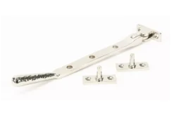 Anvil (8"") Polished Nickel Hammered Newbury Casement Window Stay | 46150