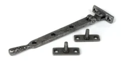 Pewter 8" Hammered Newbury Stay | 46477 -Ironmongery Experts Shop 46477 main s.jpg.mst