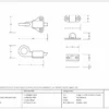 Pewter Fanlight Catch With Two Keeps | 46503 -Ironmongery Experts Shop 46503 drawing s 1.jpg.mst