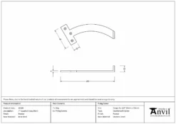 Pewter 7" Quadrant Stay (Pair) | 46505 -Ironmongery Experts Shop 46505 drawing s.jpg.mst