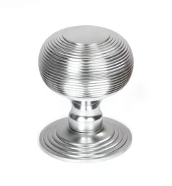 Satin Chrome Beehive Centre Door Knob | 46659 -Ironmongery Experts Shop 46659 main s.jpg.mst