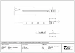 Pewter 10" Newbury Stay | 46874 -Ironmongery Experts Shop 46874 drawing s.jpg.mst