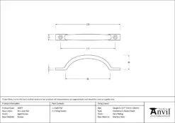 From The Anvil Aged Bronze Slim Sash Pull | 46957 -Ironmongery Experts Shop 46957 drawing.jpg.mst