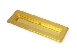Polished Brass 175mm Art Deco Rectangular Flush Pull Handle | 47157 -Ironmongery Experts Shop 47157 main s.jpg.mst