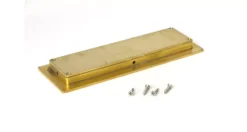 Polished Brass 175mm Plain Rectangular Flush Pull Handle | 47159