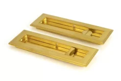 Polished Brass 175mm Art Deco Rectangular Flush Pull - Privacy | 47161 -Ironmongery Experts Shop 47161 main s.jpg.mst