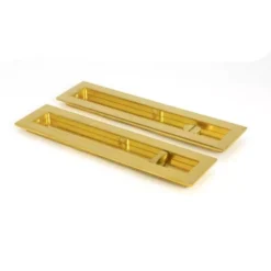Polished Brass 250mm Plain Rectangular Flush Pull - Privacy | 47164 -Ironmongery Experts Shop 47164 main l.jpg.mst