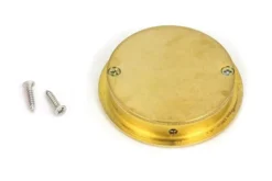 Polished Brass 60mm Art Deco Round Flush Pull Handle | 47165