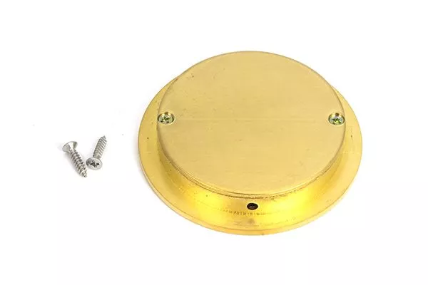 Polished Brass 75mm Plain Round Flush Pull Handle | 47168 3 Polished Brass 75mm Plain Round Flush Pull Handle | 47168