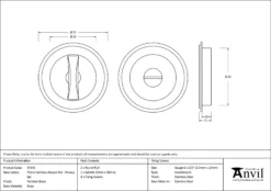 Polished Brass 75mm Art Deco Round Flush Pull Handle - Privacy | 47170 8 Polished Brass 75mm Art Deco Round Flush Pull Handle - Privacy | 47170 -Ironmongery Experts Shop 47170 drawing.jpg.mst
