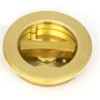 Polished Brass 60mm Plain Round Flush Pull Handle - Privacy | 47171 -Ironmongery Experts Shop 47171 1 s.jpg.mst