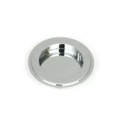 Polished Chrome 75mm Art Deco Round Flush Pull Handle | 47184 -Ironmongery Experts Shop 47184 main l.jpeg.mst