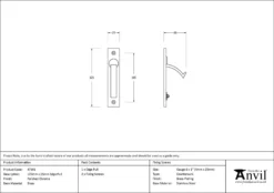 Anvil Polished Chrome 25mm Edge Pull | 47191 -Ironmongery Experts Shop 47191 drawing.jpg.mst