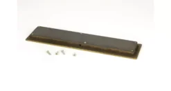 Aged Brass 250mm Plain Rectangular Flush Pull Handle | 48307