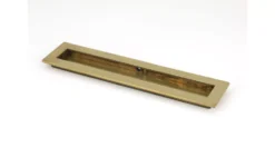 Aged Brass 250mm Plain Rectangular Flush Pull Handle | 48307 -Ironmongery Experts Shop 48307 main l.jpg.mst