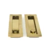 Aged Brass 175mm Plain Rectangular Flush Pull - Privacy | 48314 -Ironmongery Experts Shop 48314 1 l.jpeg.mst