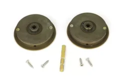 Aged Brass 60mm Art Deco Round Flush Pull Handle - Privacy | 48324 -Ironmongery Experts Shop 48324 3 s.jpg.mst