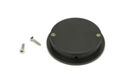 Aged Bronze 60mm Plain Round Flush Pull Handle | 50126