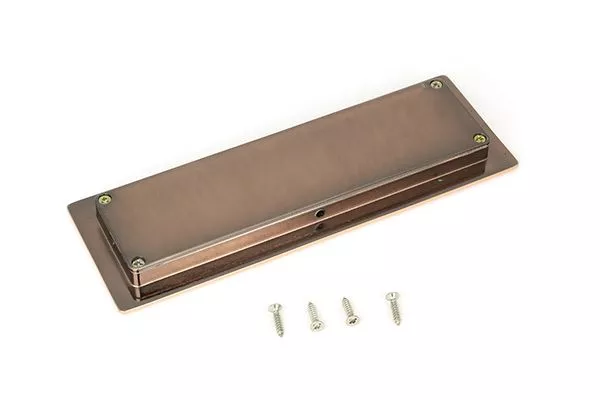 Polished Bronze 175mm Art Deco Rectangular Flush Pull Handle | 50134 3 Polished Bronze 175mm Art Deco Rectangular Flush Pull Handle | 50134