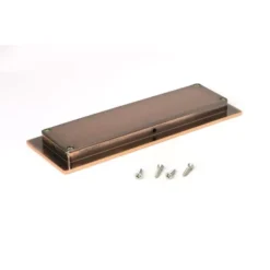 Polished Bronze 175mm Plain Rectangular Flush Pull Handle | 50136