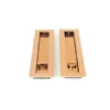 Polished Bronze 250mm Plain Rectangular Flush Pull - Privacy | 50141