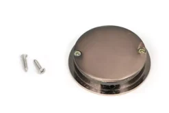 Polished Bronze 60mm Art Deco Round Flush Pull Handle | 50142