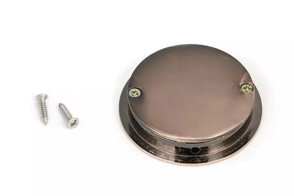 Polished Bronze 60mm Art Deco Round Flush Pull Handle | 50142 3 Polished Bronze 60mm Art Deco Round Flush Pull Handle | 50142