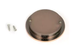 Polished Bronze 75mm Plain Round Flush Pull Handle | 50145