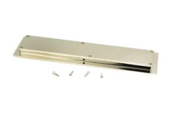 Polished Nickel 250mm Art Deco Rectangular Flush Pull Handle | 50153