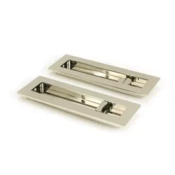 Polished Nickel 175mm Plain Rectangular Flush Pull - Privacy | 50158 -Ironmongery Experts Shop 50158 main l.jpeg.mst