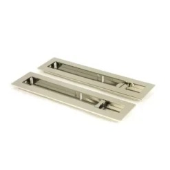 Polished Nickel 250mm Plain Rectangular Flush Pull - Privacy | 50159 -Ironmongery Experts Shop 50159 main l.jpg.mst