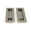 Pewter 175mm Plain Rectangular Flush Pull - Privacy | 50176