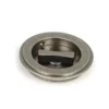 Pewter 75mm Art Deco Round Flush Pull Handle - Privacy | 50183