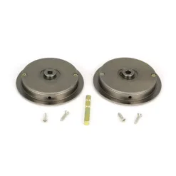 Pewter 75mm Art Deco Round Flush Pull Handle - Privacy | 50183 -Ironmongery Experts Shop 50183 3 l.jpeg.mst