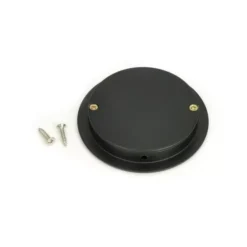 Matt Black 75mm Art Deco Round Flush Pull Handle | 50215