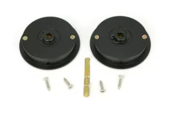 Matt Black 60mm Art Deco Round Flush Pull Handle - Privacy | 50218 -Ironmongery Experts Shop 50218 3 s.jpg.mst