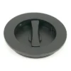 Matt Black 75mm Plain Round Flush Pull Handle - Privacy | 50221 -Ironmongery Experts Shop 50221 1 s.jpg.mst