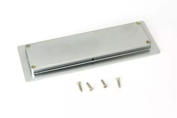 Satin Chrome 175mm Art Deco Rectangular Flush Pull Handle | 50636 3 Satin Chrome 175mm Art Deco Rectangular Flush Pull Handle | 50636