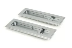 Satin Chrome 175mm Art Deco Rectangular Flush Pull - Privacy | 50640 -Ironmongery Experts Shop 50640 main s.jpg.mst