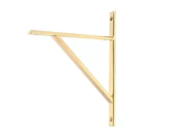 Anvil Polished Brass 260 X 200mm Chalfont Shelf Bracket| 51145 -Ironmongery Experts Shop 51145 main s.jpg.mst
